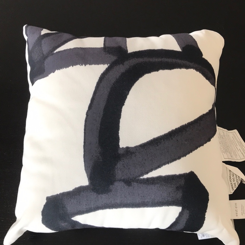 West elm abstract indoor outdoor pillow and insert
